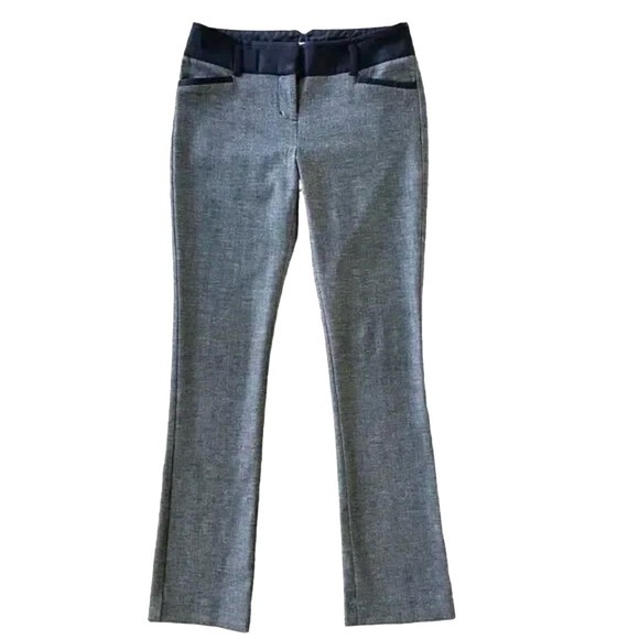 EXPRESS Columnist Trouser Gray Dress Pants Barely Boot Straight Leg Size 2 - Picture 1 of 14